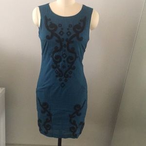 Appliqué Dress with Pockets